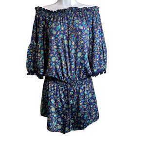 Anthropologie RAGA Floral Romper‎ Size S Boho Flowy Beachy Coquette Fairy Summer